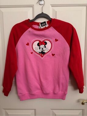 Disney Minnie Mouse Pink & Red Kids Sweatshirt